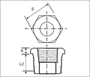 Hex Head Bushing